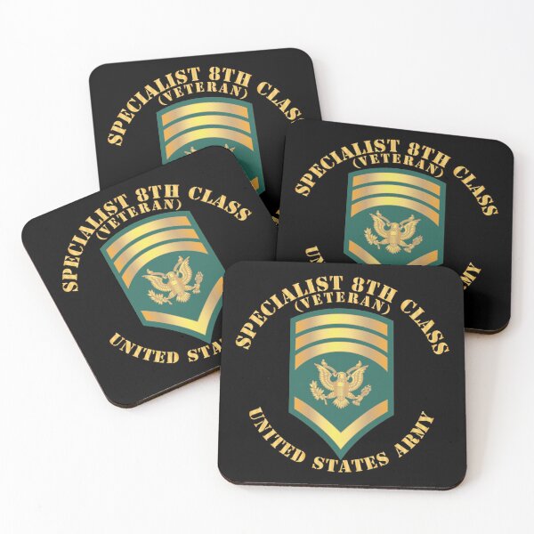 Item preview, Army - Specialist 8th Class - SP8 - Veteran designed and sold by Military Insignia Products.