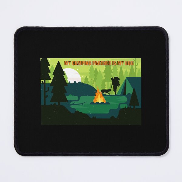 Item preview, My Camping Partner Is My Dog designed and sold by artfulnotebook.