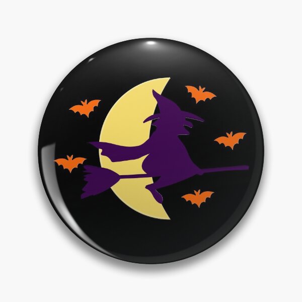 Item preview, Flying Witch With Bats Halloween Night designed and sold by toddbrooney.