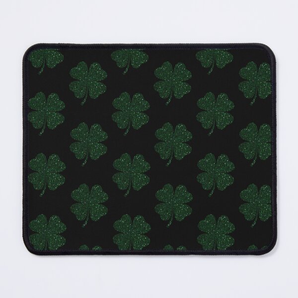 Item preview, St Patricks Day, Dark Green Faux Glitter 4 Leaf Clover designed and sold by Felicity-K.