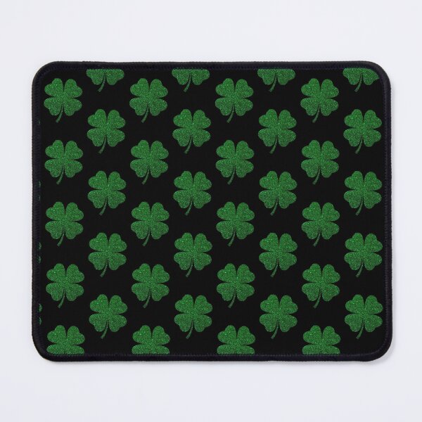 Item preview, St Patricks Day, Deep Green Faux Glitter 4 Leaf Clover designed and sold by Felicity-K.