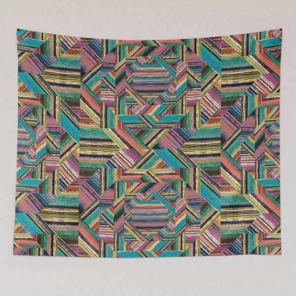 Item preview, Striped Aztec Patchwork | Digital Pattern designed and sold by cherdoodles.