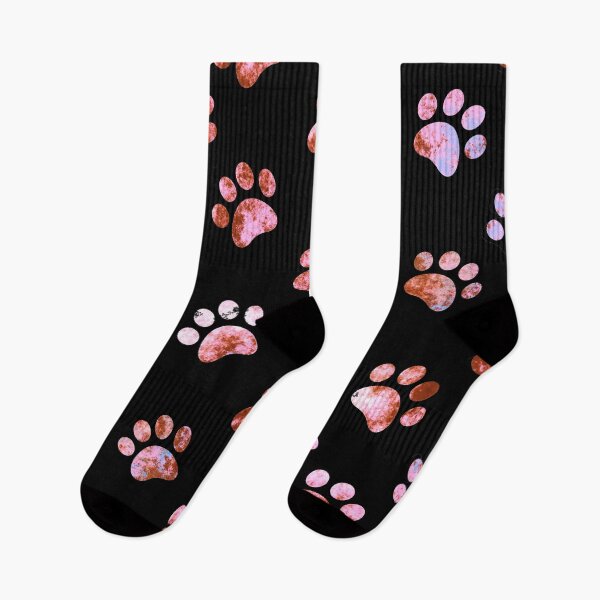Item preview, Black Red Textured Paw Print Pattern designed and sold by WandererSpirit.