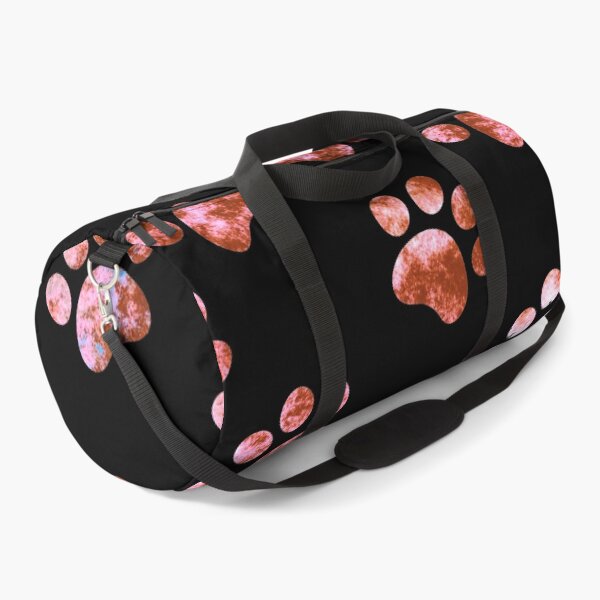 Item preview, Black Red Textured Paw Print Pattern designed and sold by WandererSpirit.