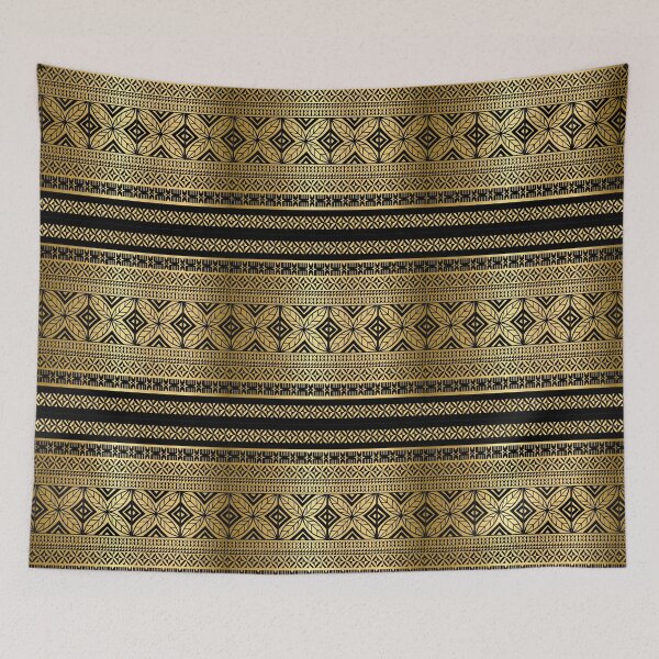 Item preview, Gold  Tapa Pacific Islands Pattern designed and sold by Kalawa Studio.
