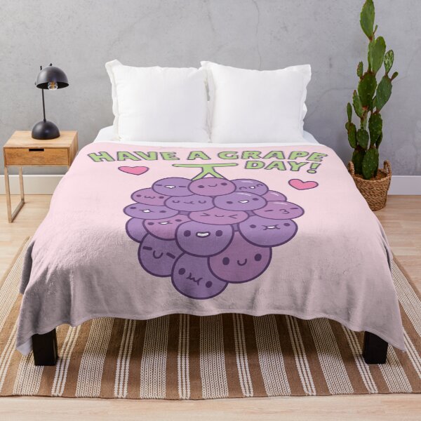 Item preview, Cute Grapes Have A Grape Day Happy Greeting designed and sold by rustydoodle.