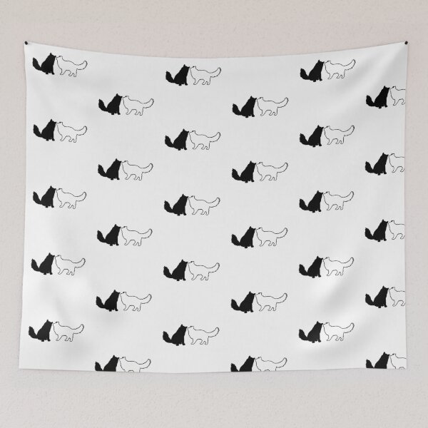 Item preview, Tomi & Andrei Telling Secrets (White & Black Cats) designed and sold by andmarstan.