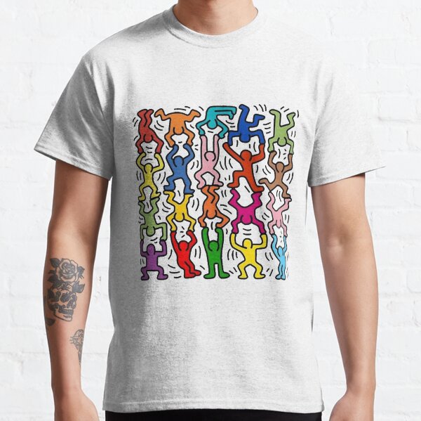 Fashion Design Clothing Store Gift for Her Keith Haring Graphic Tee Gift for Him Men And Women Tshirt Design Minimal Tshirt Design
