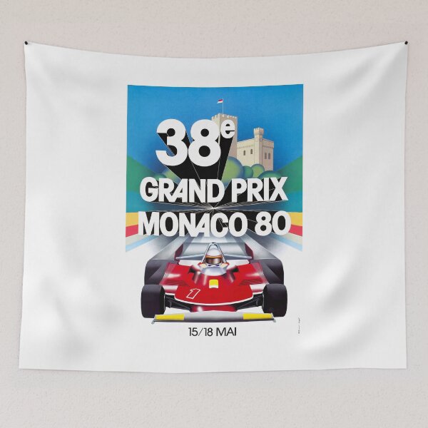 Item preview, 1980 MONACO Grand Prix Racing Poster designed and sold by retrographics.
