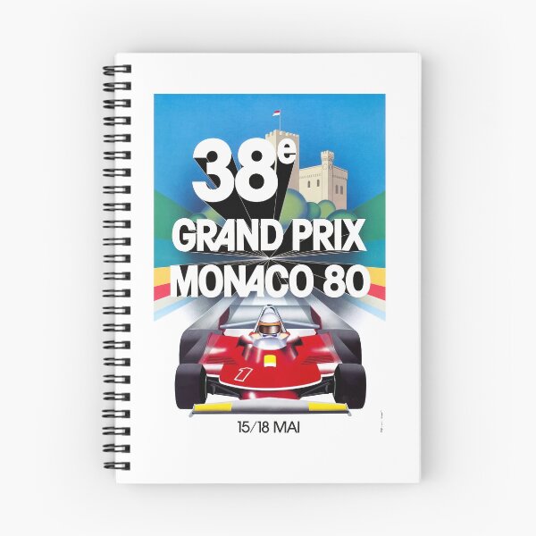Aperçu de l'œuvre Affiche de course du Grand Prix de MONACO 1980 créée et vendue par retrographics.