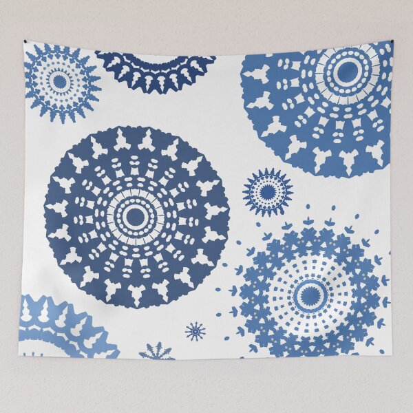 Item preview, Blue Snowflake Mandala designed and sold by Sheila Wenzel Ganny.
