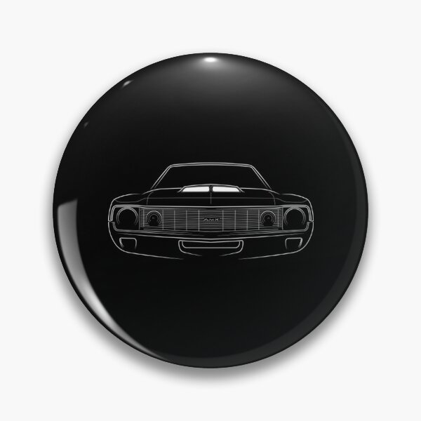 Item preview, Amc Amx T-ShirtFront_Profile - 1970 AMC AMX - stencil, white  designed and sold by BuniTaly.