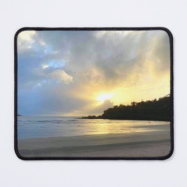 Item preview, Sunshine bursting through the clouds at the sandy beach designed and sold by Felicity-K.