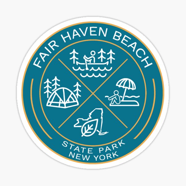 Item preview, Fair Haven Beach State Park Heraldic Logo designed and sold by VanyaKar.
