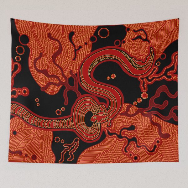 Item preview, Aboriginal Art - Eel trap designed and sold by Black-Arts.