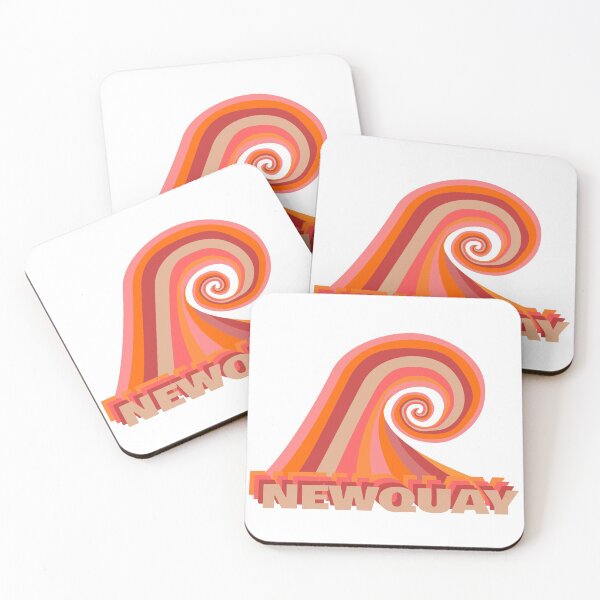 Item preview, Newquay Retro Surf Wave designed and sold by cashewdays.