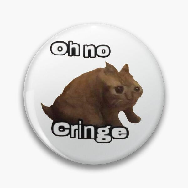 Item preview, Oh no cringe cat meme designed and sold by LittleWormTrading.