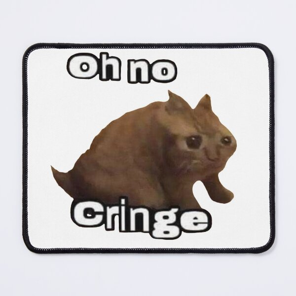 Item preview, Oh no cringe cat meme designed and sold by LittleWormTrading.