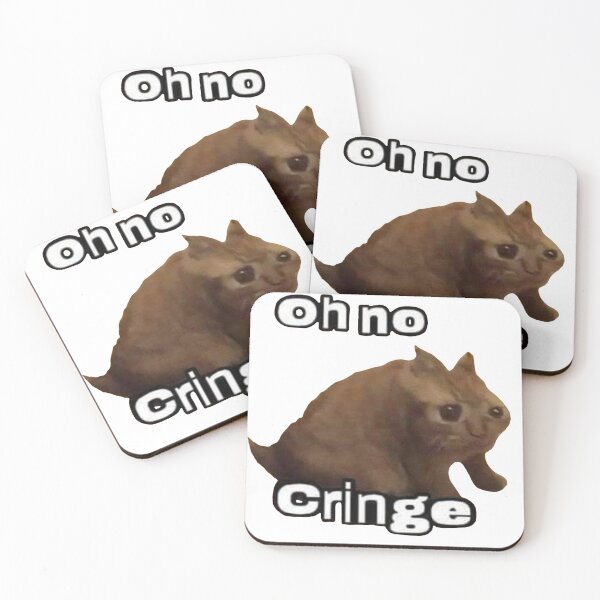 Item preview, Oh no cringe cat meme designed and sold by LittleWormTrading.