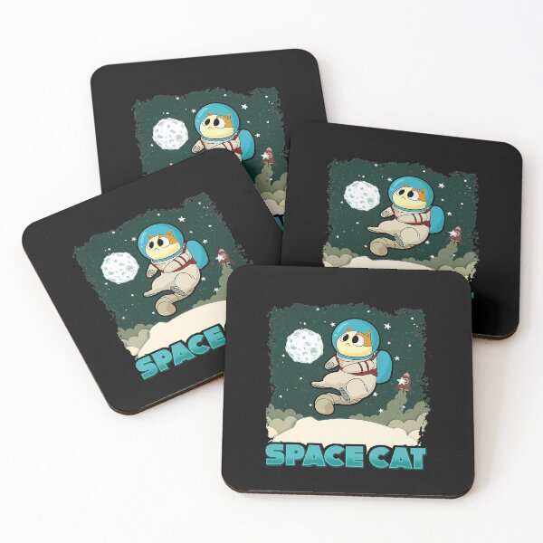 Item preview, Adorable Space Cat Cute Astronaut Exploring The Galaxy designed and sold by ClareMadelane.