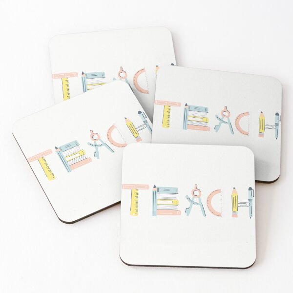 Item preview, Teach, Blush Pink and Sea Foam Books/Supplies Teacher Design for First Day of, Back to School Love of Teaching designed and sold by PeriodicLabel.