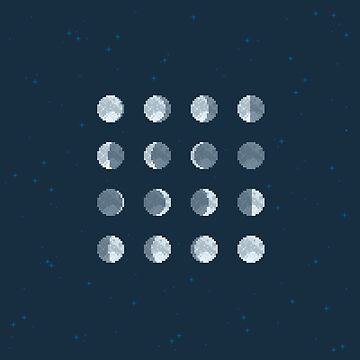 Moon Phases by Pretty Pixels