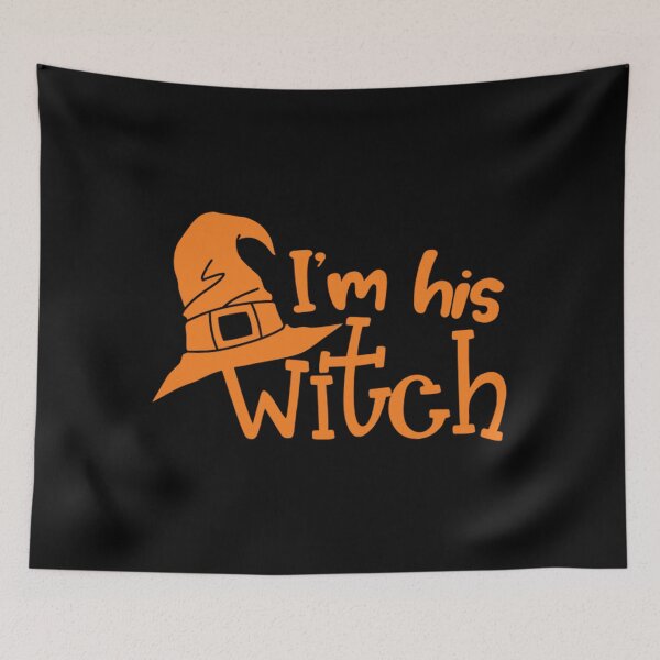 Item preview, Halloween Costume Gift T-ShirtI'm His Witch - Funny Cute Spooky Witch, Halloween Matching Costume Gift For Women designed and sold by BuniTaly.