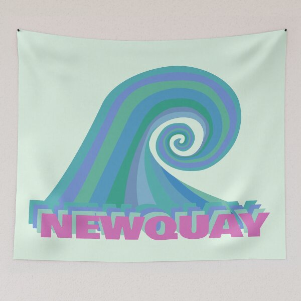 Item preview, Newquay Blue Turquoise Surf Wave designed and sold by cashewdays.