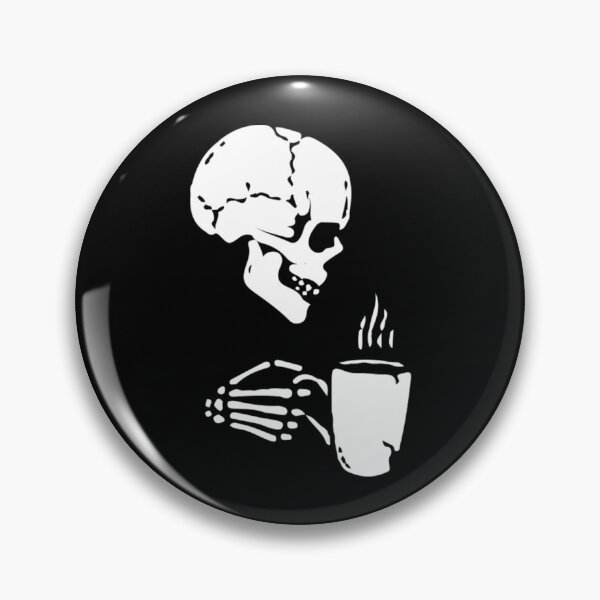 Item preview, Skeleton Drinking Coffee T-Shirtskeleton drinking coffee  designed and sold by BuniTaly.
