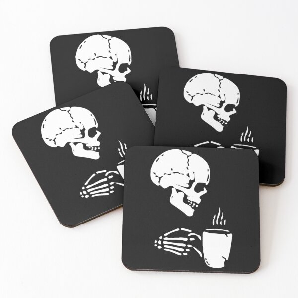 Item preview, Skeleton Drinking Coffee T-Shirtskeleton drinking coffee  designed and sold by BuniTaly.