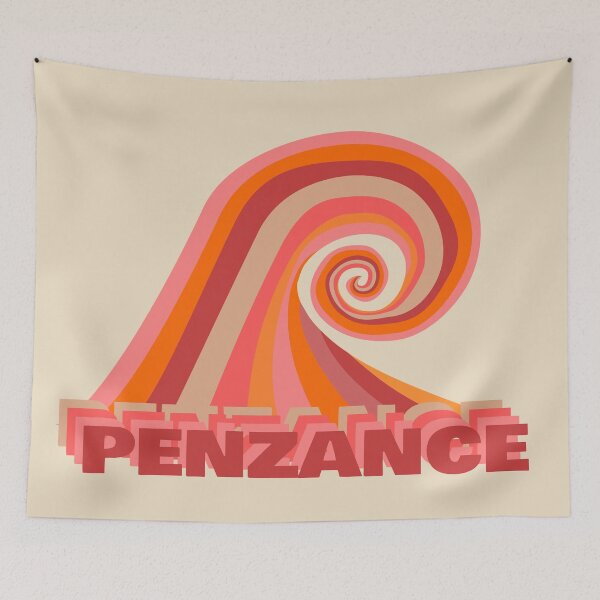 Item preview, Penzance Retro Surf Wave designed and sold by cashewdays.