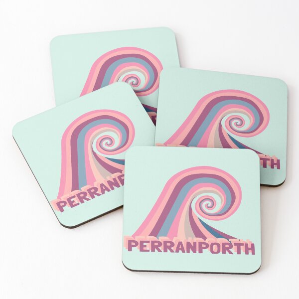Item preview, Perranporth Retro Surf Wave designed and sold by cashewdays.