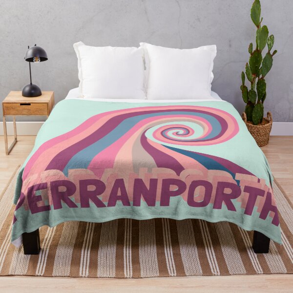 Item preview, Perranporth Retro Surf Wave designed and sold by cashewdays.