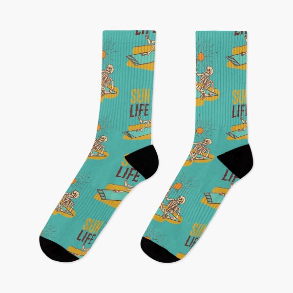 Item preview, Sun life Surfing skeleton - salty designed and sold by MotherOfBears.
