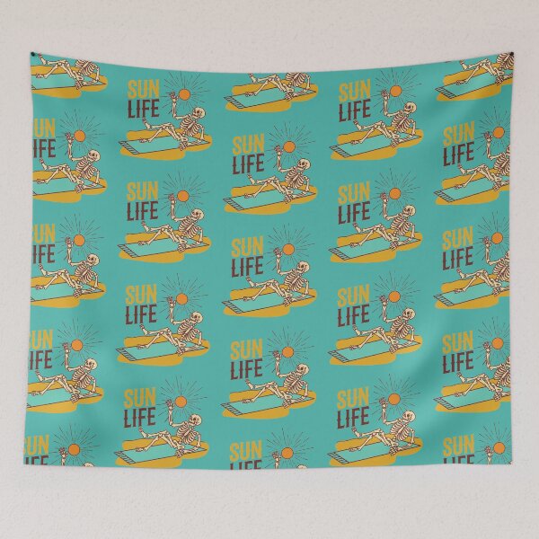 Item preview, Sun life Surfing skeleton - salty designed and sold by MotherOfBears.