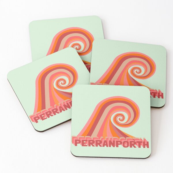 Item preview, Perranporth Retro Surf Wave designed and sold by cashewdays.