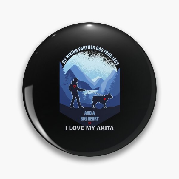 Item preview, My Hiking Partner Has Four Legs Big Heart Akita designed and sold by artfulnotebook.
