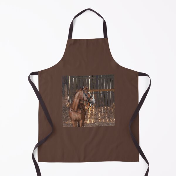 Item preview, Barn Pal - Bridled Bay Horse Awaits a Saddle and Rider Inside a Barn designed and sold by OpenED360.