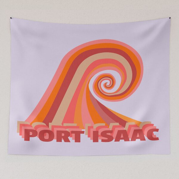 Item preview, Port Isaac Retro Surf Wave designed and sold by cashewdays.