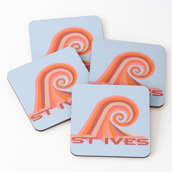 Item preview, St Ives Retro Surf Wave designed and sold by cashewdays.