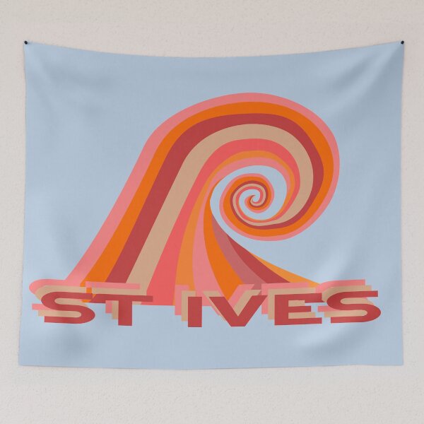 Item preview, St Ives Retro Surf Wave designed and sold by cashewdays.