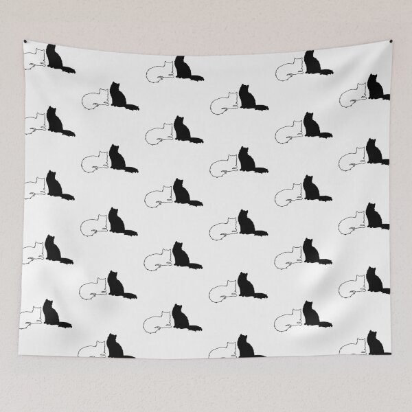 Item preview, Tomi & Andrei Looking At You (White & Black Cats) designed and sold by andmarstan.