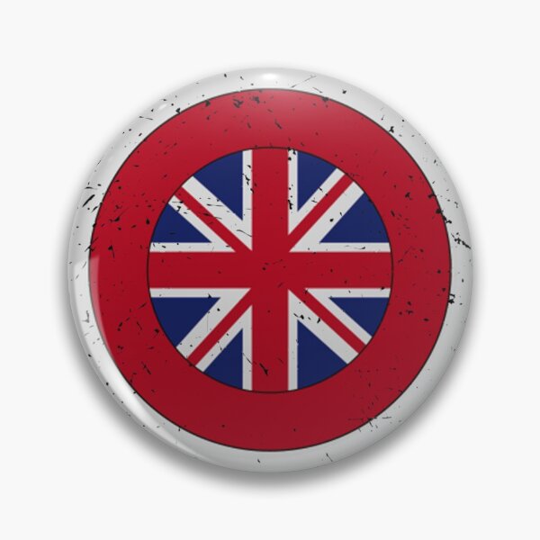 Item preview, Retro Captain Carter - British Captain Shield - British Flag designed and sold by Sentiment667.