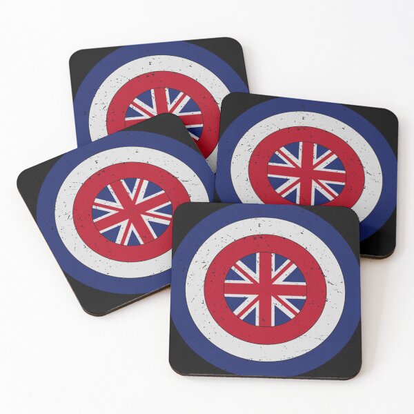 Item preview, Retro Captain Carter - British Captain Shield - British Flag designed and sold by Sentiment667.