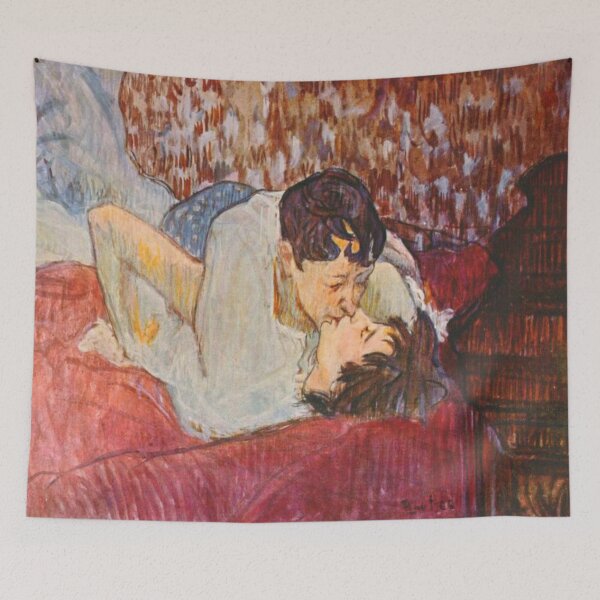 Aperçu de l'œuvre Henri de Toulouse-Lautrec - Au lit, le baiser créée et vendue par Vivanne-art.