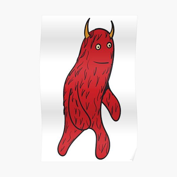 Red Monster Poster