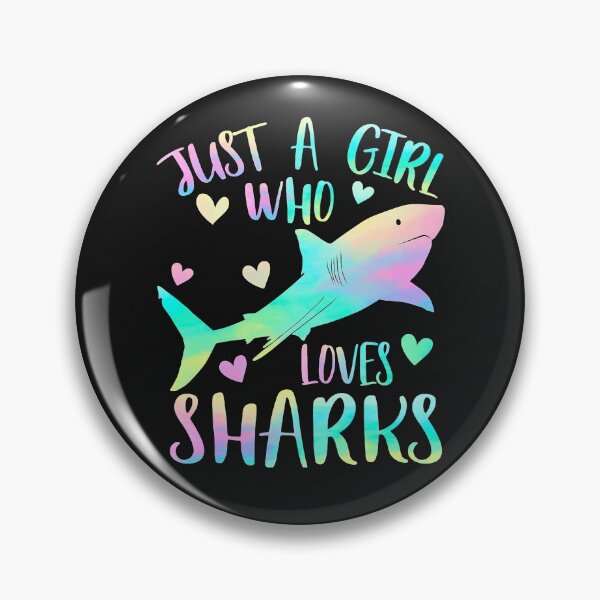 Item preview, Just a Girl Who Loves Sharks Cute Shark Lover Girls Themed  designed and sold by SeleneFrances.