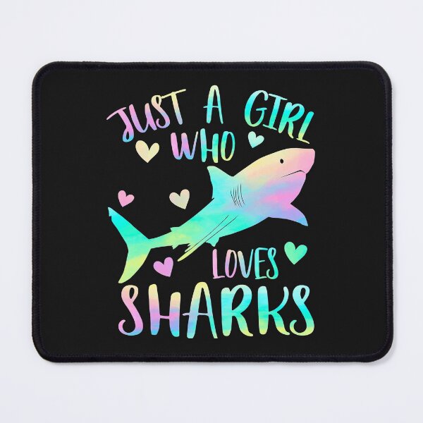Item preview, Just a Girl Who Loves Sharks Cute Shark Lover Girls Themed designed and sold by SeleneFrances.