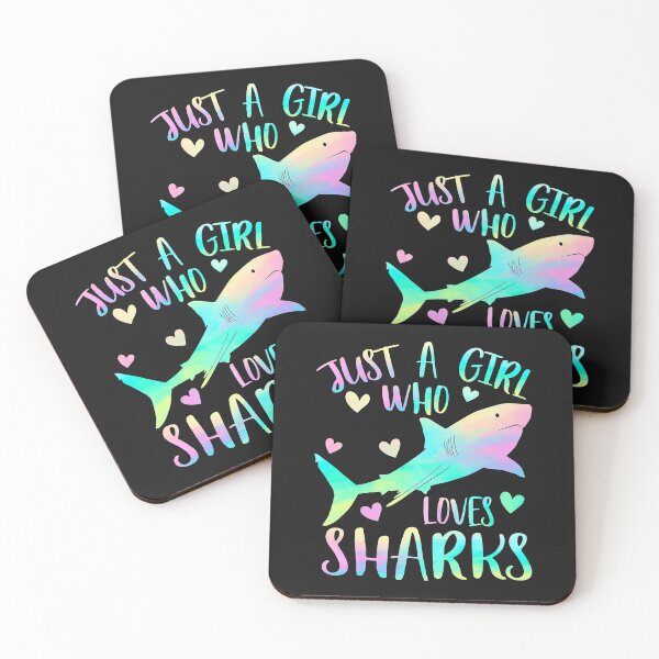 Item preview, Just a Girl Who Loves Sharks Cute Shark Lover Girls Themed  designed and sold by SeleneFrances.