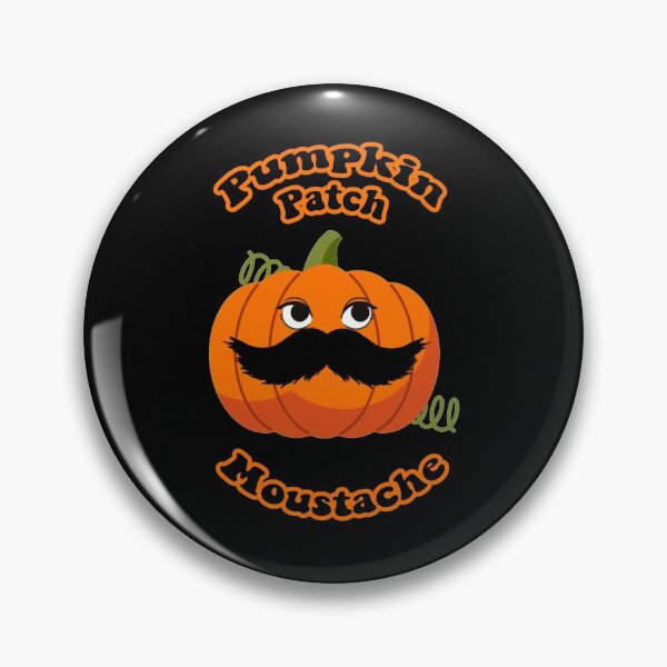 Item preview, Pumpkin Patch Moustache Cute Funny Happy Hallowe'en Thanksgiving Movember Veggie Humour Pumpkin designed and sold by H3designs.